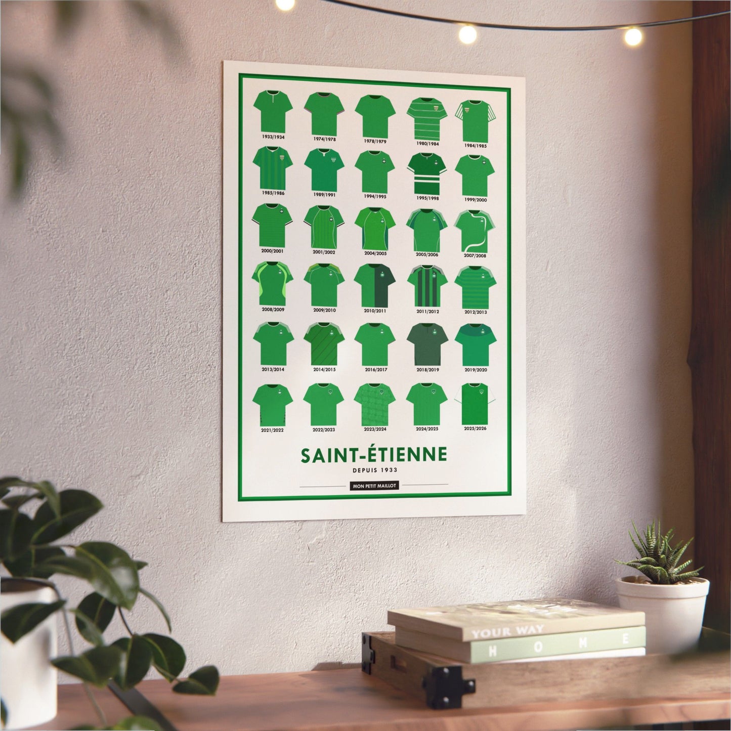 Poster en métal Saint-Étienne