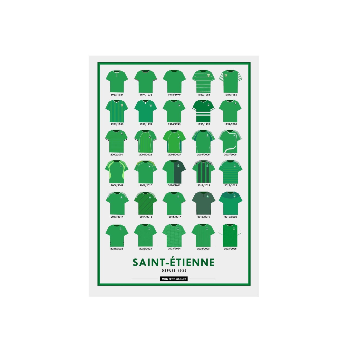 Poster en métal Saint-Étienne